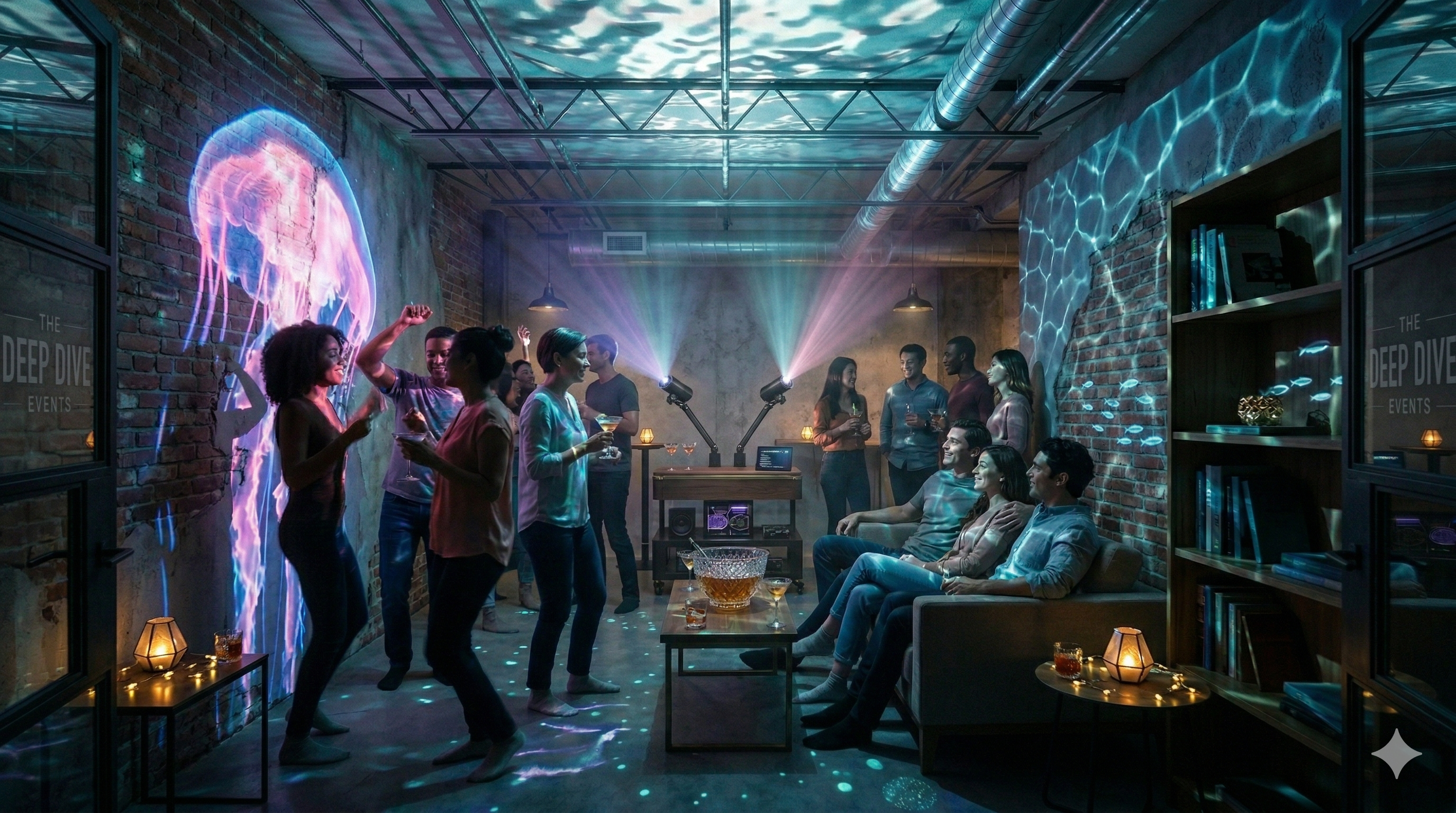 Indoor immersive party